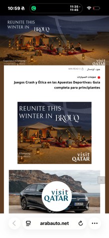 Mobile takeover example on a news site